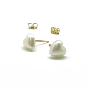 10MM PEARL HEART POST