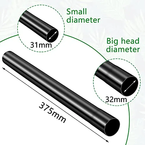 1.25 Inch Vacuum Extension Wand Black Vacuum Attachments Vacuum Accessories Vacuum Wand for Vacuum Cleaner Compatible with Shop Vac Accessories