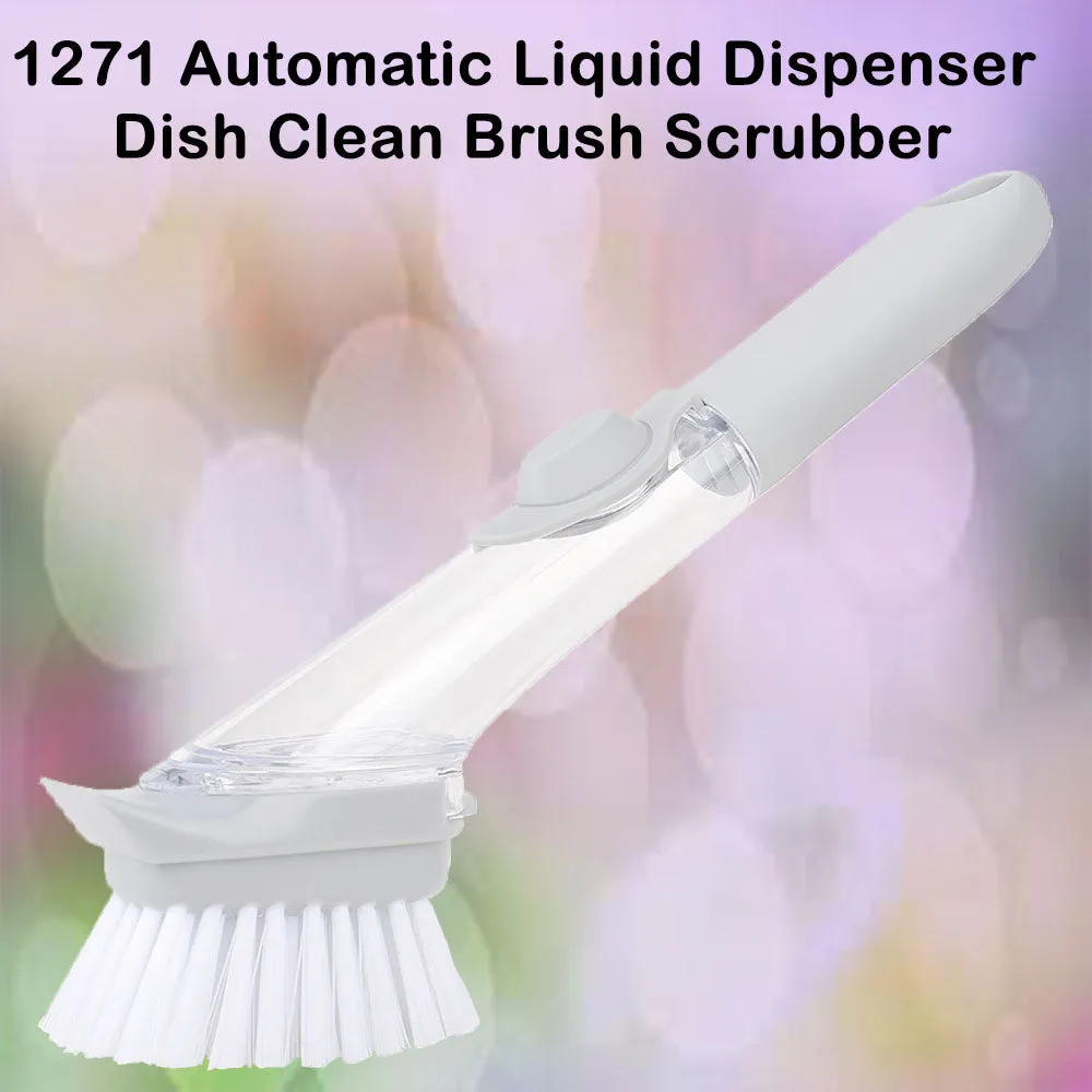 1271 Automatic Liquid Dispenser Dish Clean Brush Scrubber