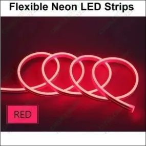 12v Red Neon Flexible Strip Light 1m Waterproof Smd 5050 Rope String Silicone Lamp Outdoor Lighting