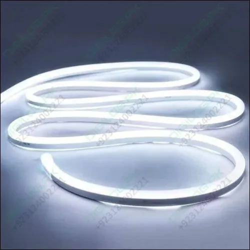 12v White Neon Flexible Strip Light 1m Waterproof Smd 5050 Rope String Silicone Lamp Outdoor Lighting