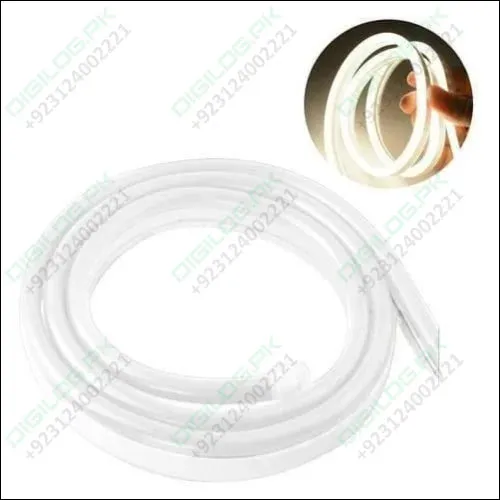 12v White Neon Flexible Strip Light 1m Waterproof Smd 5050 Rope String Silicone Lamp Outdoor Lighting