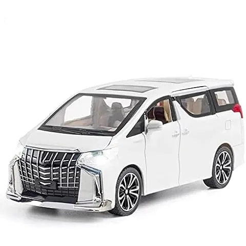 1:32 ALPHARD ALLOY METAL PULL BACK DIE-CAST CAR DIECAST METAL PULLBACK TOY CAR WITH OPENABLE DOORS & LIGHT, MUSIC BOYS GIFTS TOYS FOR KIDS