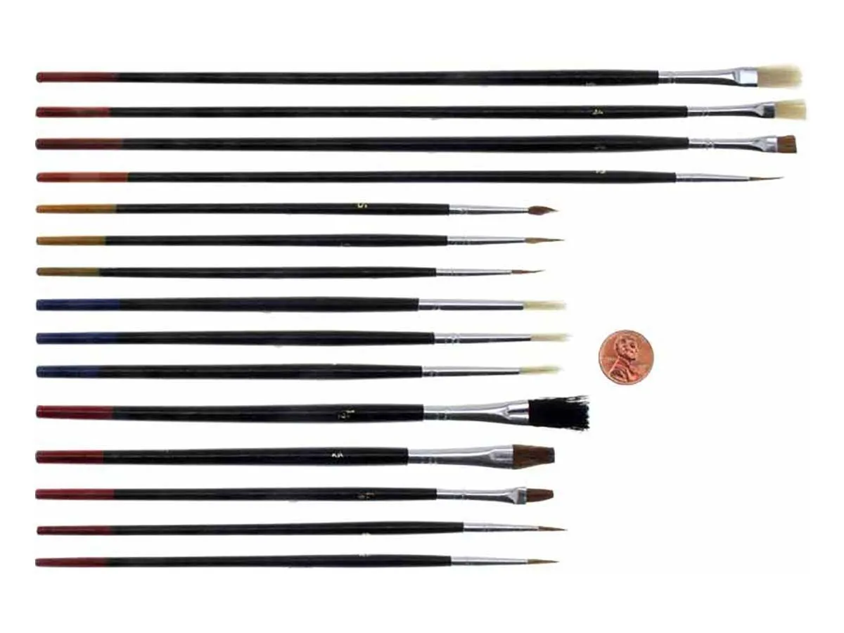 15pc Arts and Crafts Paintbrush Set