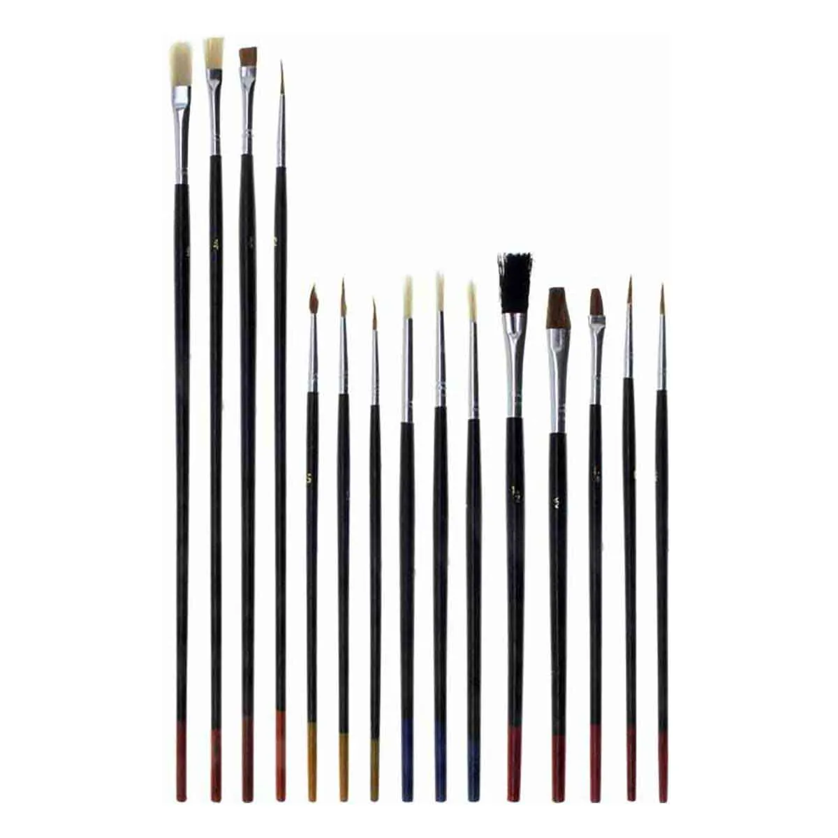 15pc Arts and Crafts Paintbrush Set