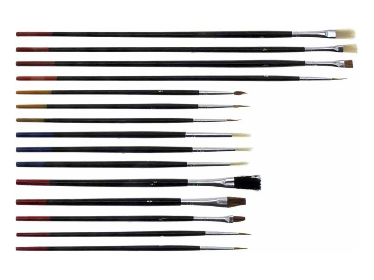 15pc Arts and Crafts Paintbrush Set