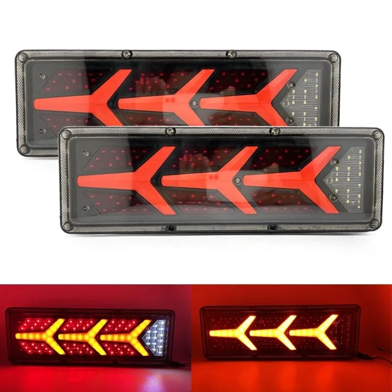 1Pcs 21W Truck Trailer Rear Lights Camper Tail Lights Led 24v Waterproof Guide Y Series Warning Fog Lamp for Caravans UTE SUV