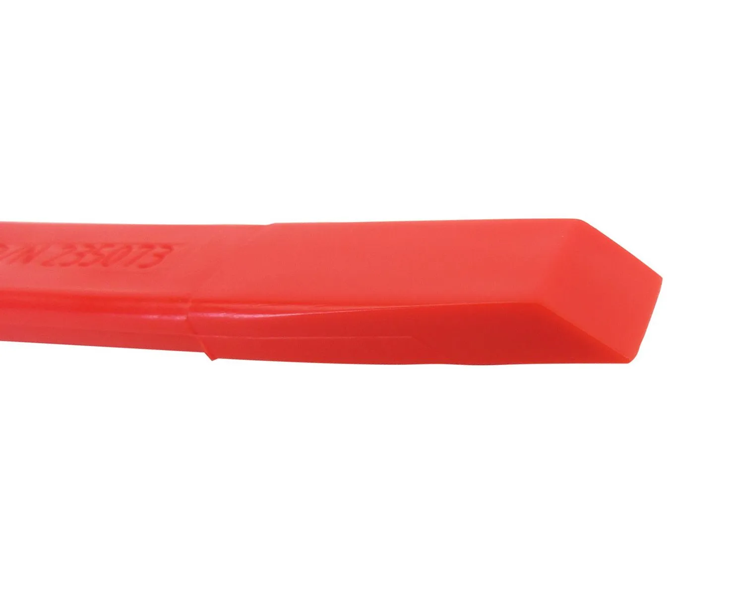 235073 Red Ergonomic 6.60" Double Edge (0.50" & 1.20") Celcon Plastic Sealant Scraper