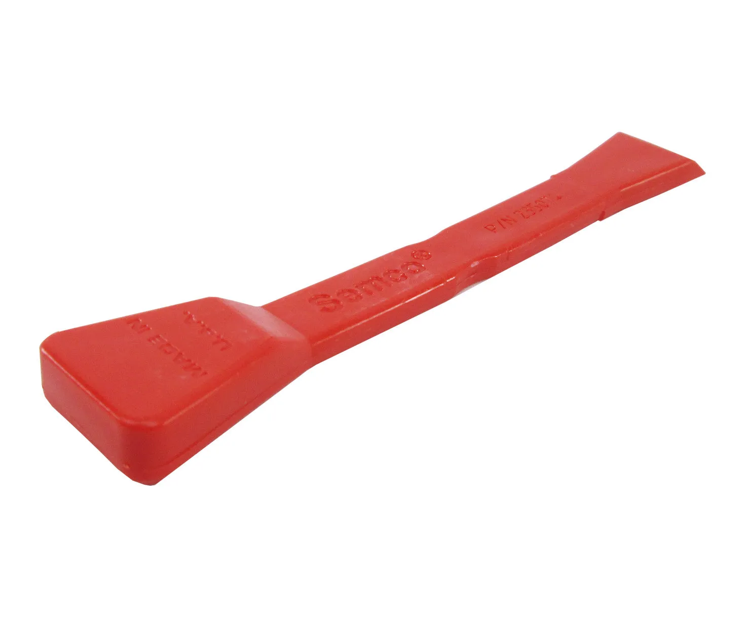 235074 Red Ergonomic 6.60" Double Edge (1.00" & 1.20") Celcon Plastic Sealant Scraper