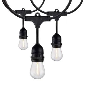 24Ft - LED String Light - Includes 12-S14 bulbs - 2200K - 120Vs - 2 Pack