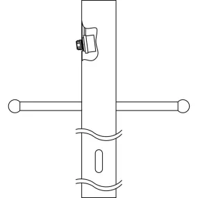 3 x 84 Direct Burial Post w/ Ladder Rest / Int Photocell