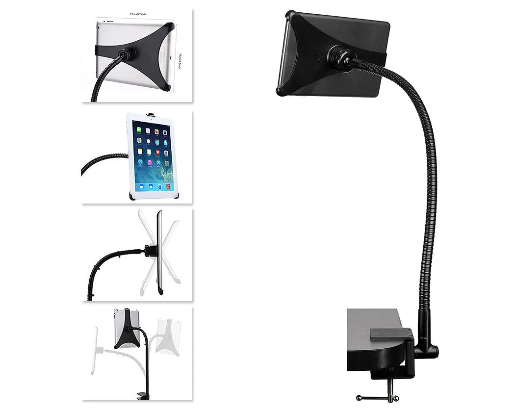 360 Degree Rotating Flexible Long Arm Tablet Desk Stand Holder