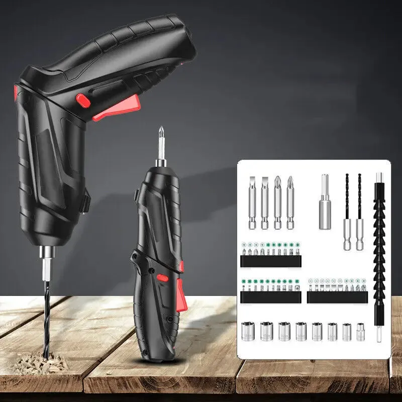 3.6V Electric Screwdriver Rechargeable Cordless Cordless Electric Screwdriver Drill Kit Folding Home Power Tools