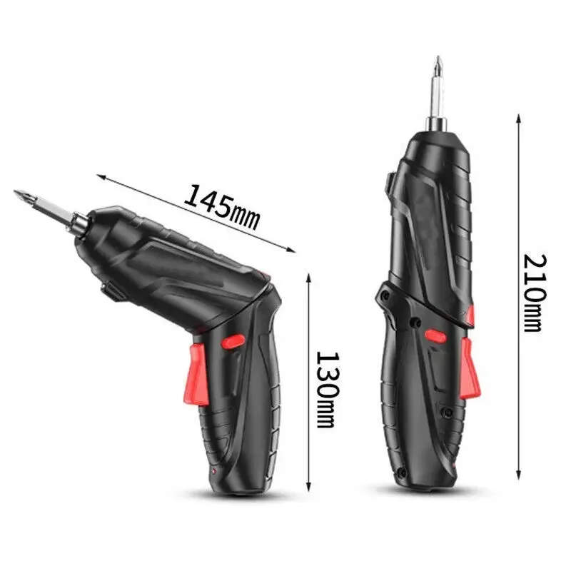 3.6V Electric Screwdriver Rechargeable Cordless Cordless Electric Screwdriver Drill Kit Folding Home Power Tools