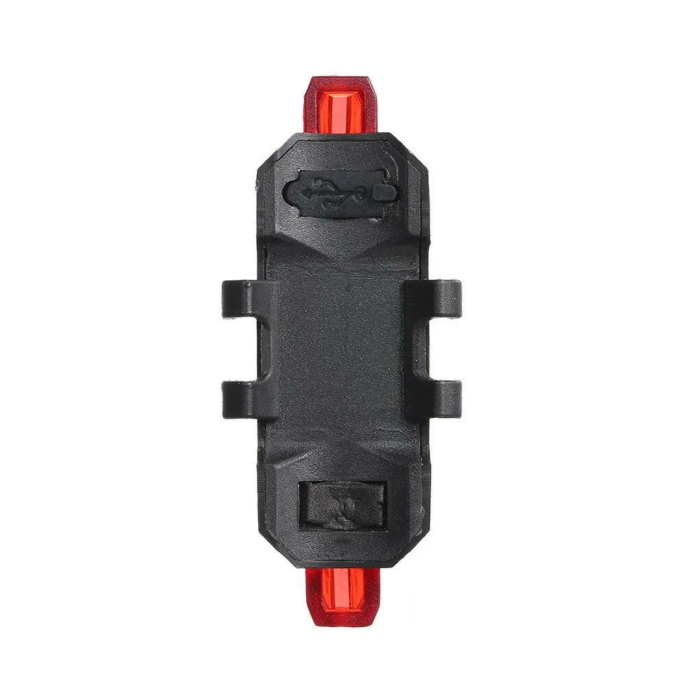 3.7V 0.5W USB Rechargeable LED Bike Light 4 Lighting Modes Bike Tail Light