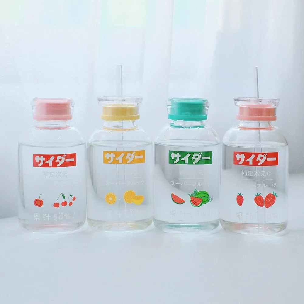 450ml Fruity Japanese Milk Bottle