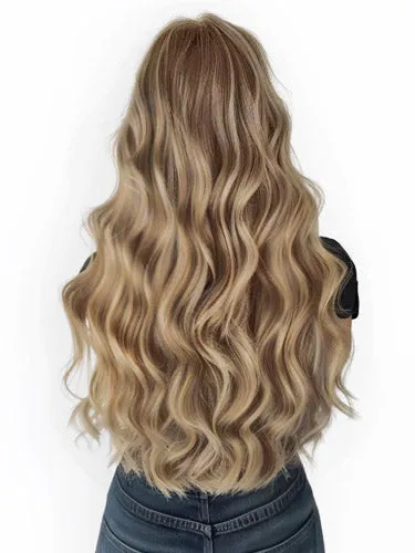 #6/24 New York Highlighted｜Luxury Russian Remy Human Hair, Double Drawn, Tape Extensions