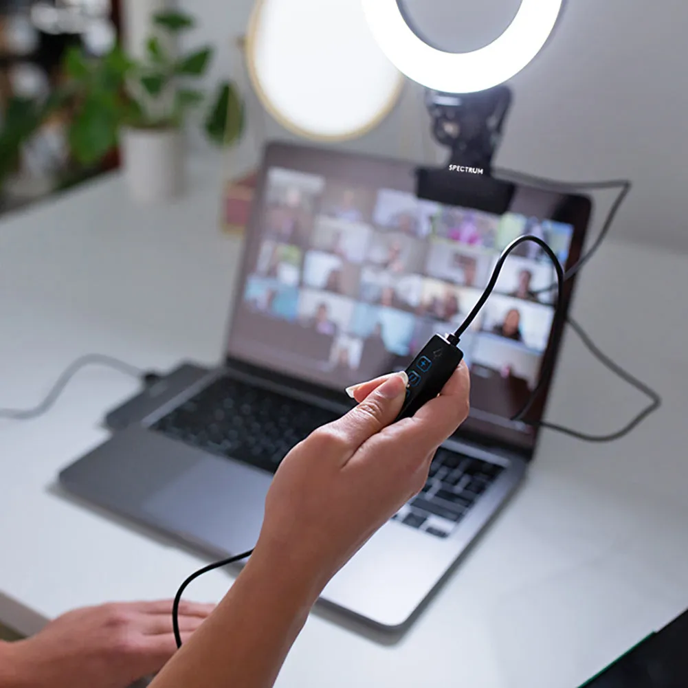 6" Clip-On Desk LED "Ruby" Ring Light