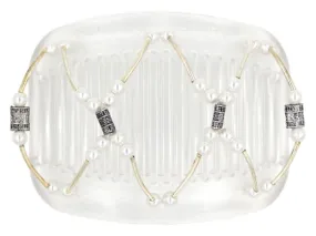 African Butterfly Hair Comb - Beada Tube Clear 32