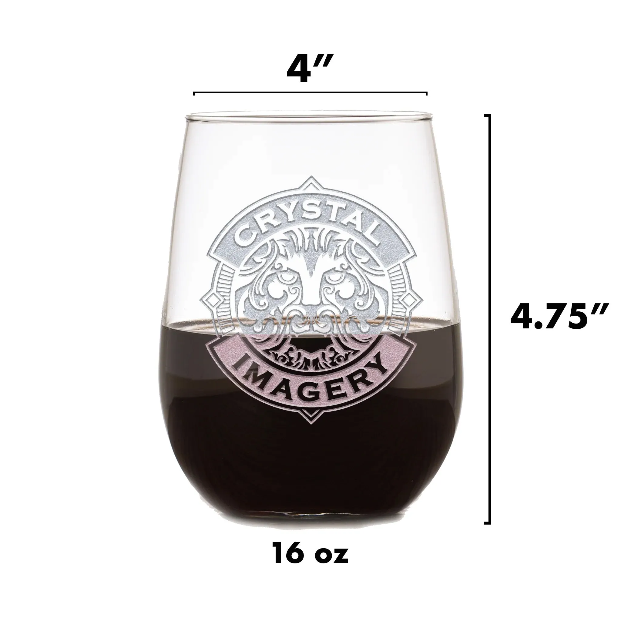 Air Force Mom Stemless Wine Glass