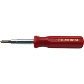 ALFA Tools SCD61 6 IN 1 RED PHILLIPS /SLOTTED SCREWDRIVER 12/pack