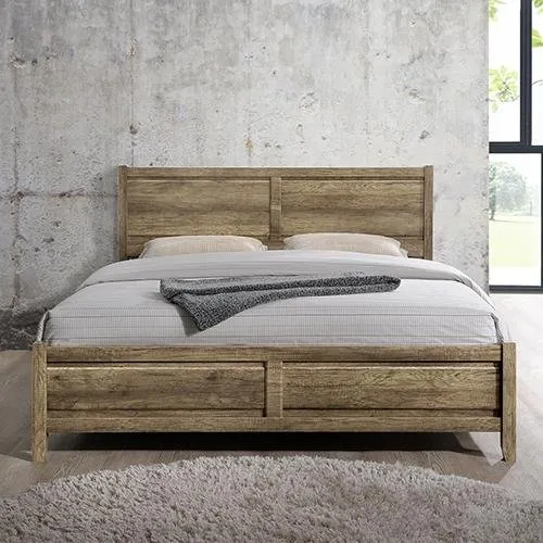 Alice Wooden Queen Bed Base Oak