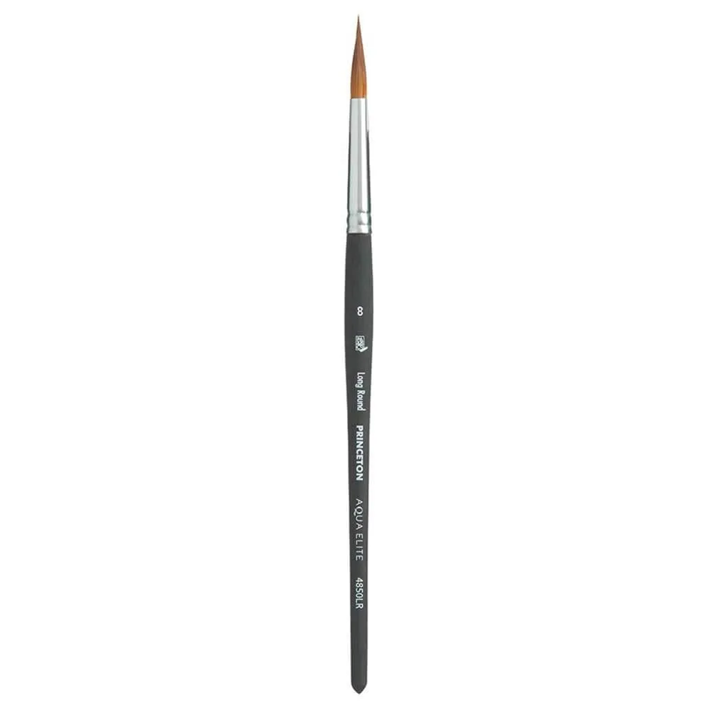 Aqua Elite Synthetic Kolinsky Sable Watercolor Brushes Long Rounds