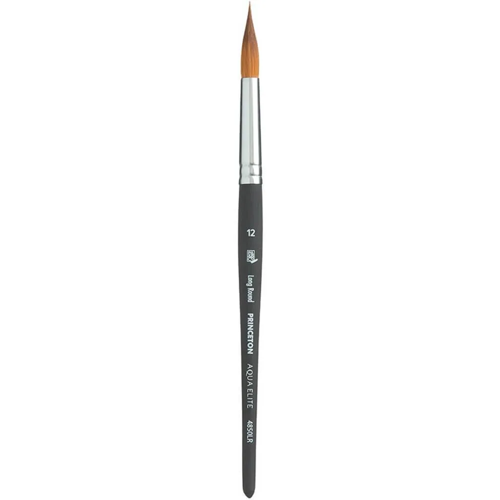 Aqua Elite Synthetic Kolinsky Sable Watercolor Brushes Long Rounds