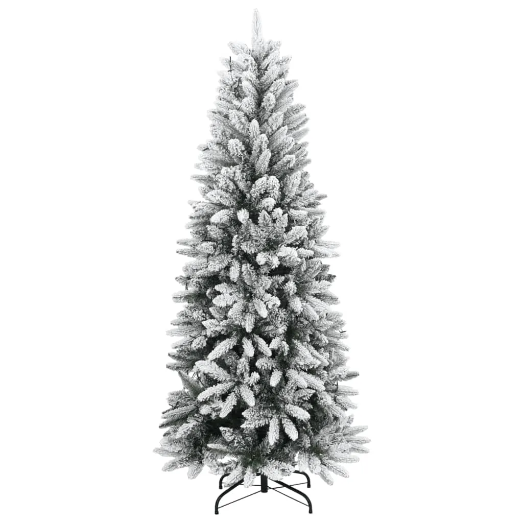 Artificial Christmas Tree 150 LEDs and Flocked Snow 120 cm