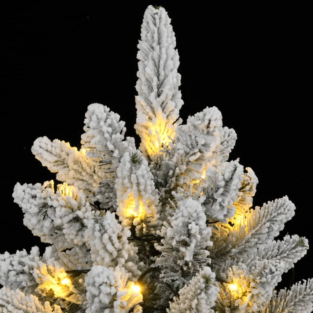 Artificial Christmas Tree 150 LEDs and Flocked Snow 120 cm