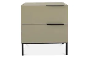 Avalon Bedside Locker | Pistachio | 2 Drawer