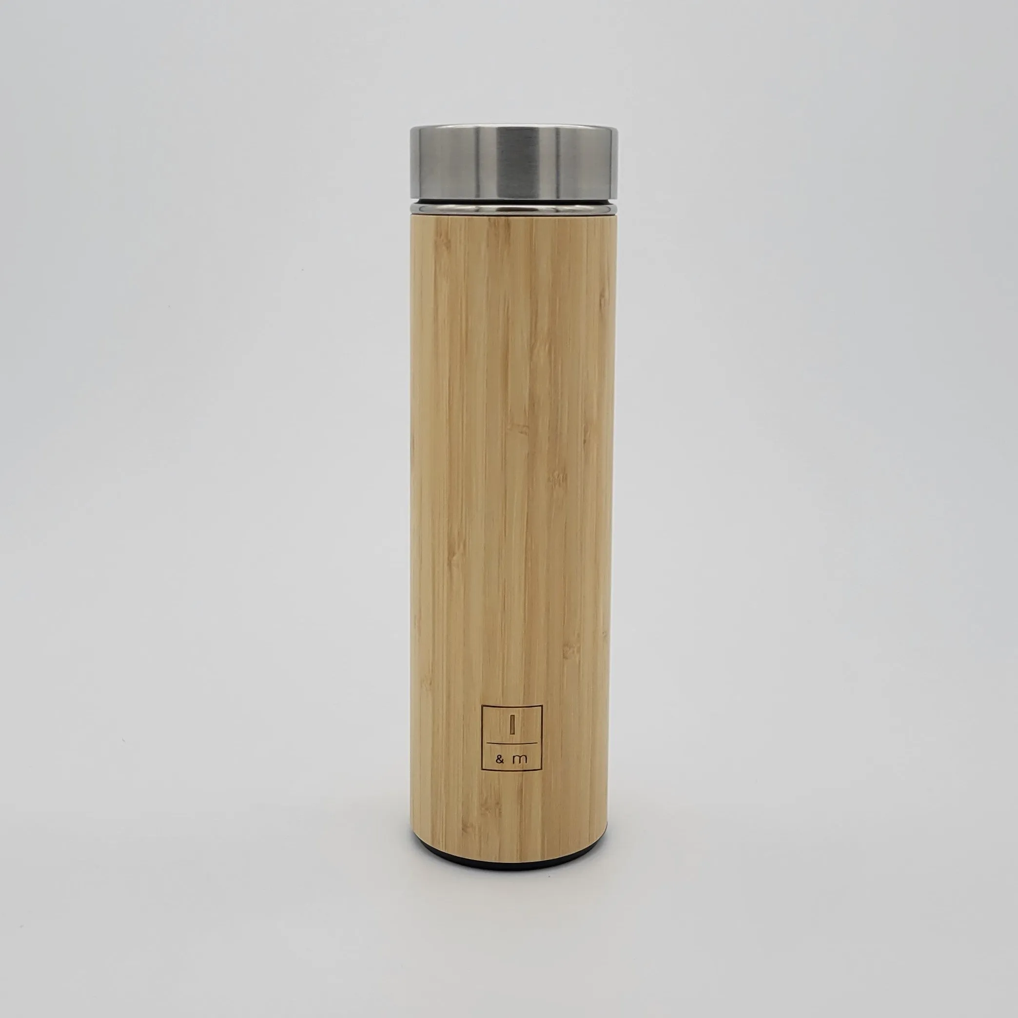 Bamboo bottle with infuser. Tea lovers gift. Loose leaf tumbler strainer. Travel bottle. Coffee cup, Iced tea tumbler, Hot and cold resistant I&m