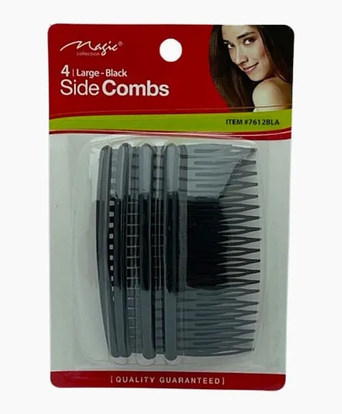 Bee Sales Magic Collection Side Combs Black 7612