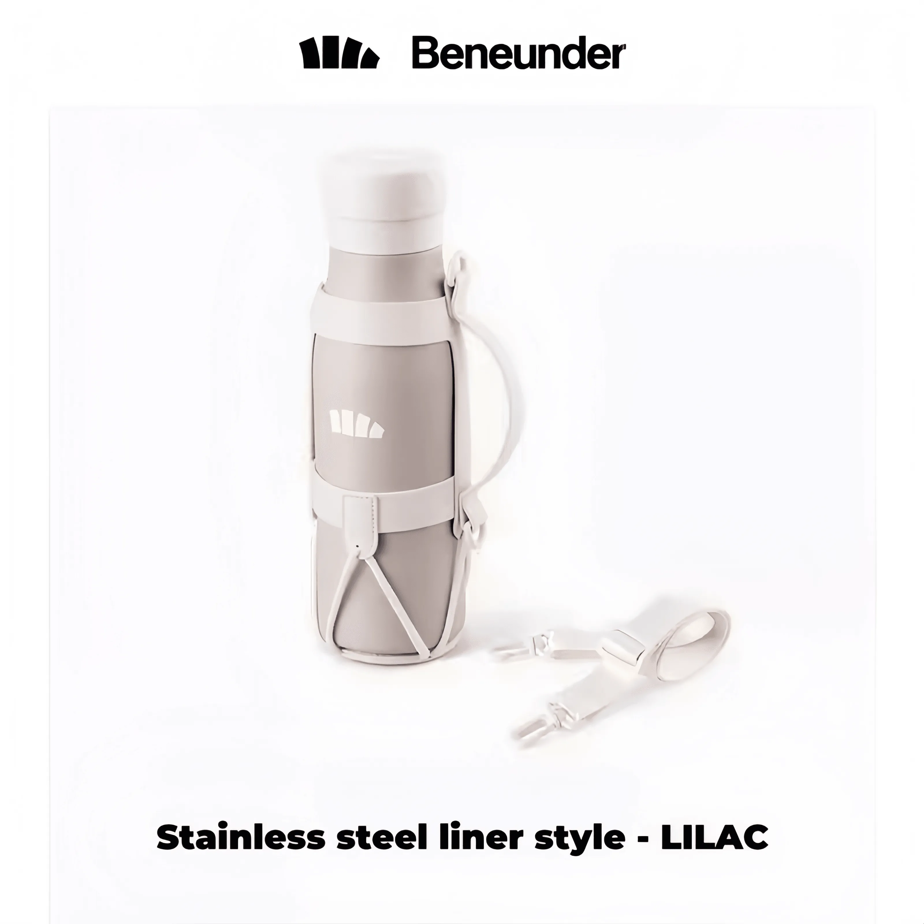 Beneunder lightweight large-capacity thermos cup outdoor sports water bottle stainless steel water cup