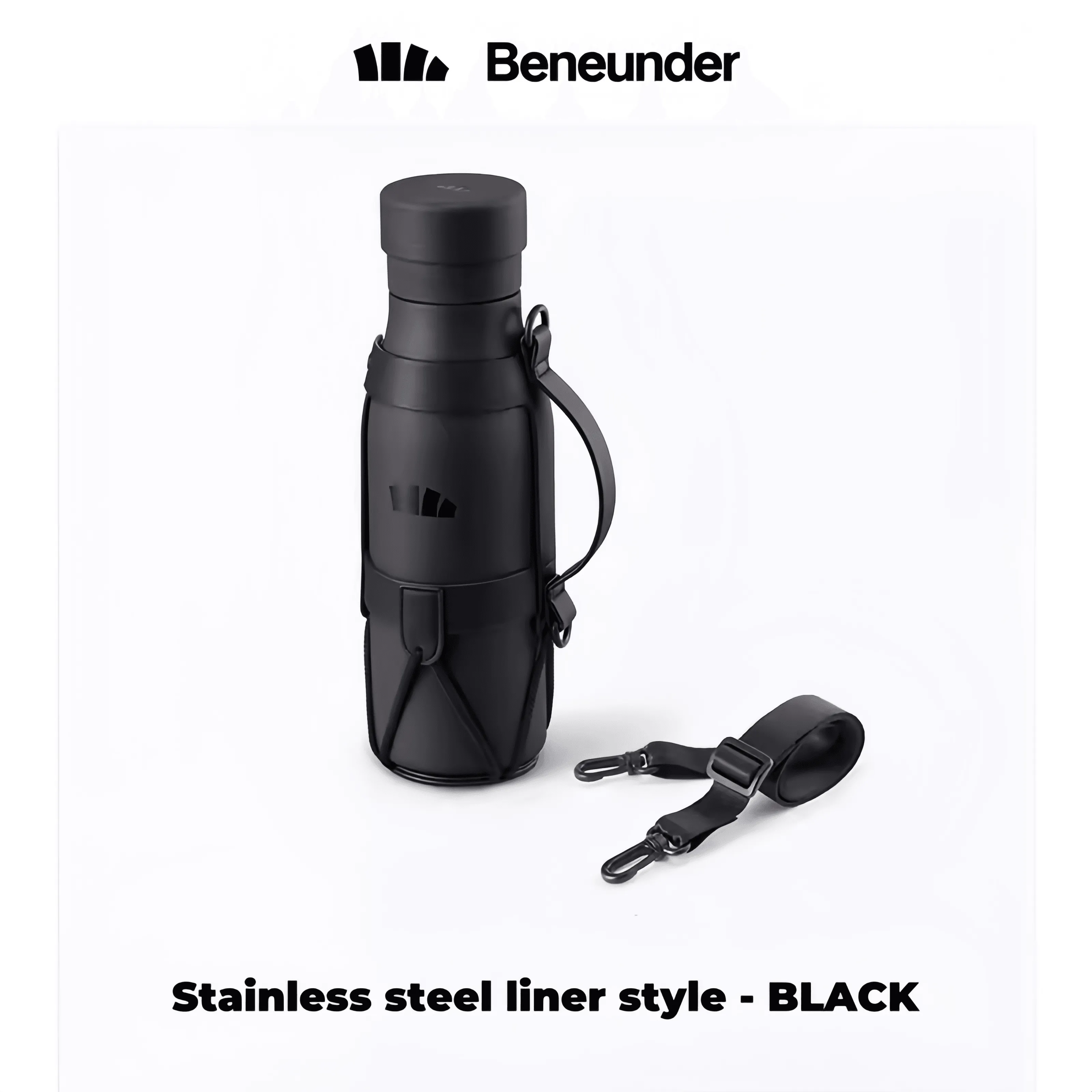 Beneunder lightweight large-capacity thermos cup outdoor sports water bottle stainless steel water cup