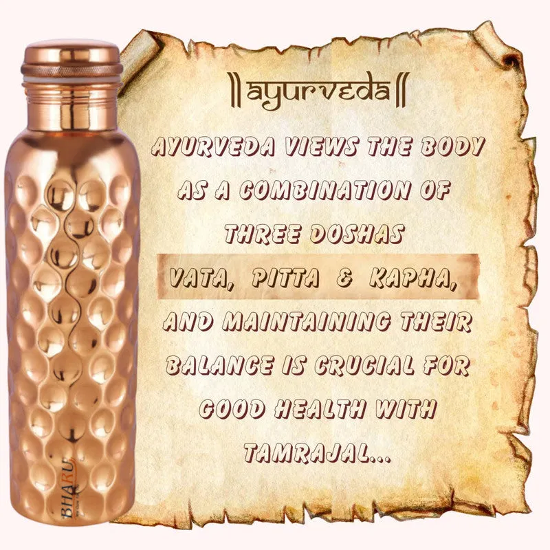 Bharu Diamond Shape Copper Bottle 1000ml