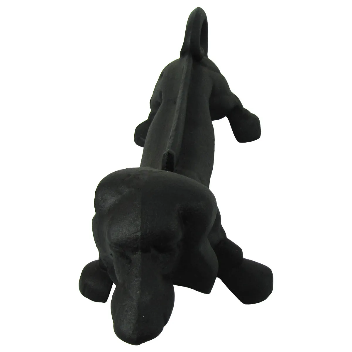 Black Metal Antique Style Cast Iron Dachshund Boot Scraper