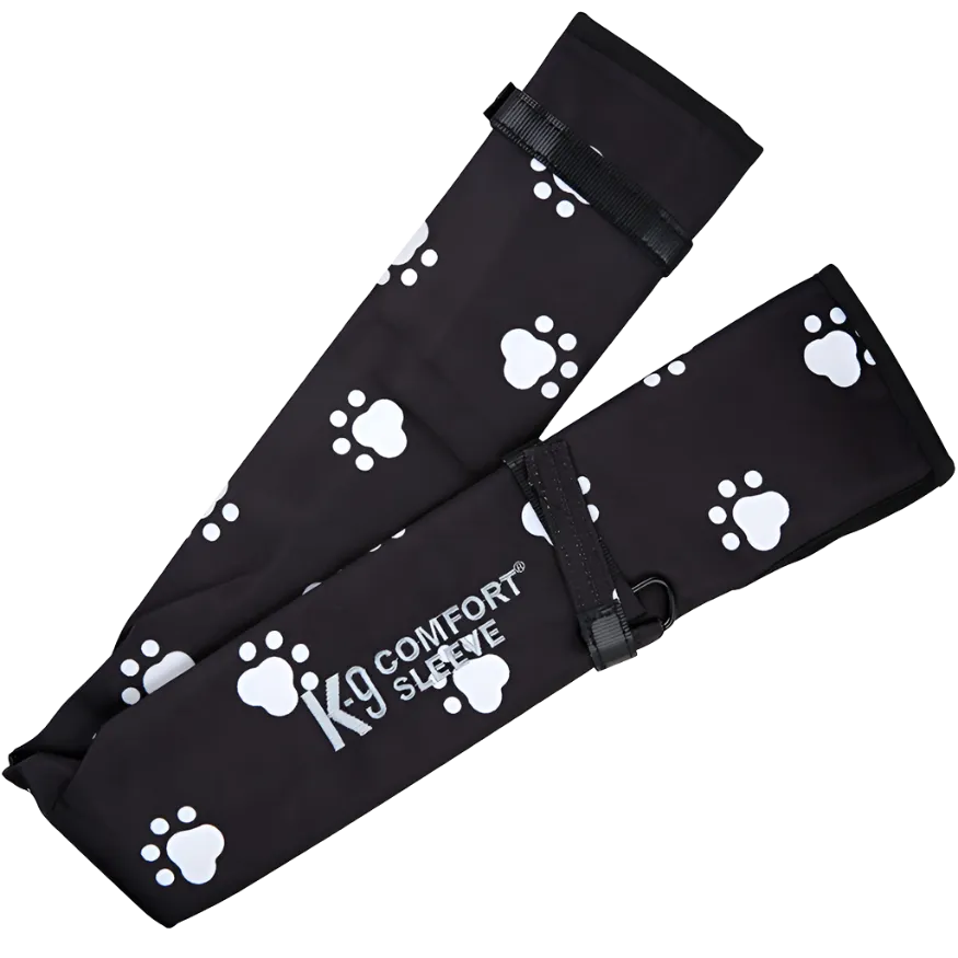 Black Puppy Paw Comfort Sleeve for Dryer Hose by Electric Cleaner