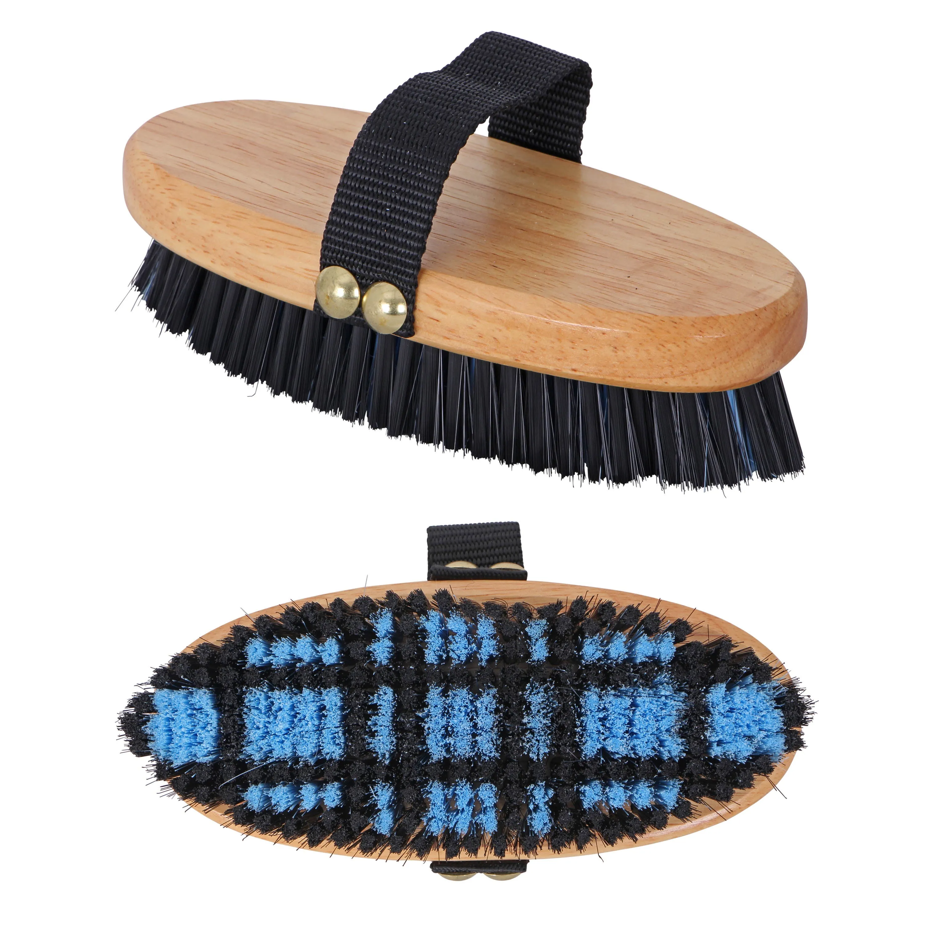 Blue Tag Plaid Body Brush  Blue Small