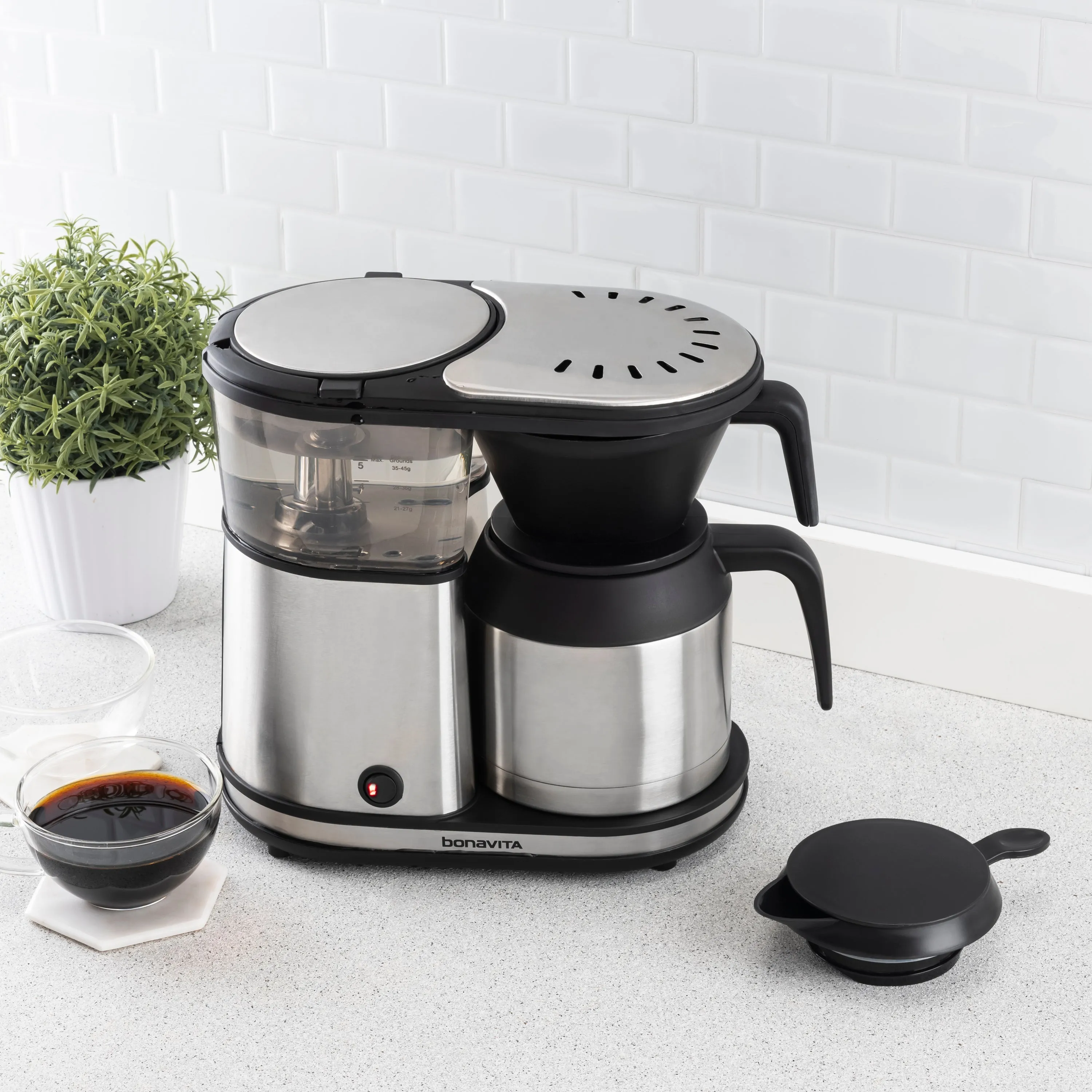 Bonavita One-Touch Thermal Carafe Coffee Brewer 3-5 Cups  | بونافيتا ماكينة تحضير القهوة الحرارية بلمسة واحدة 3-5 أكواب