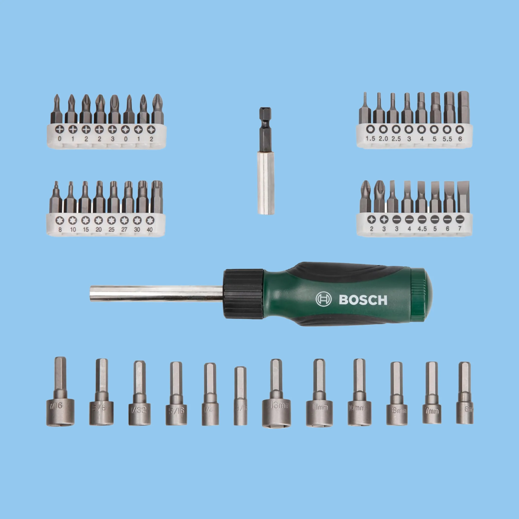 Bosch 46 Pieces Accessories Screwdriver Set