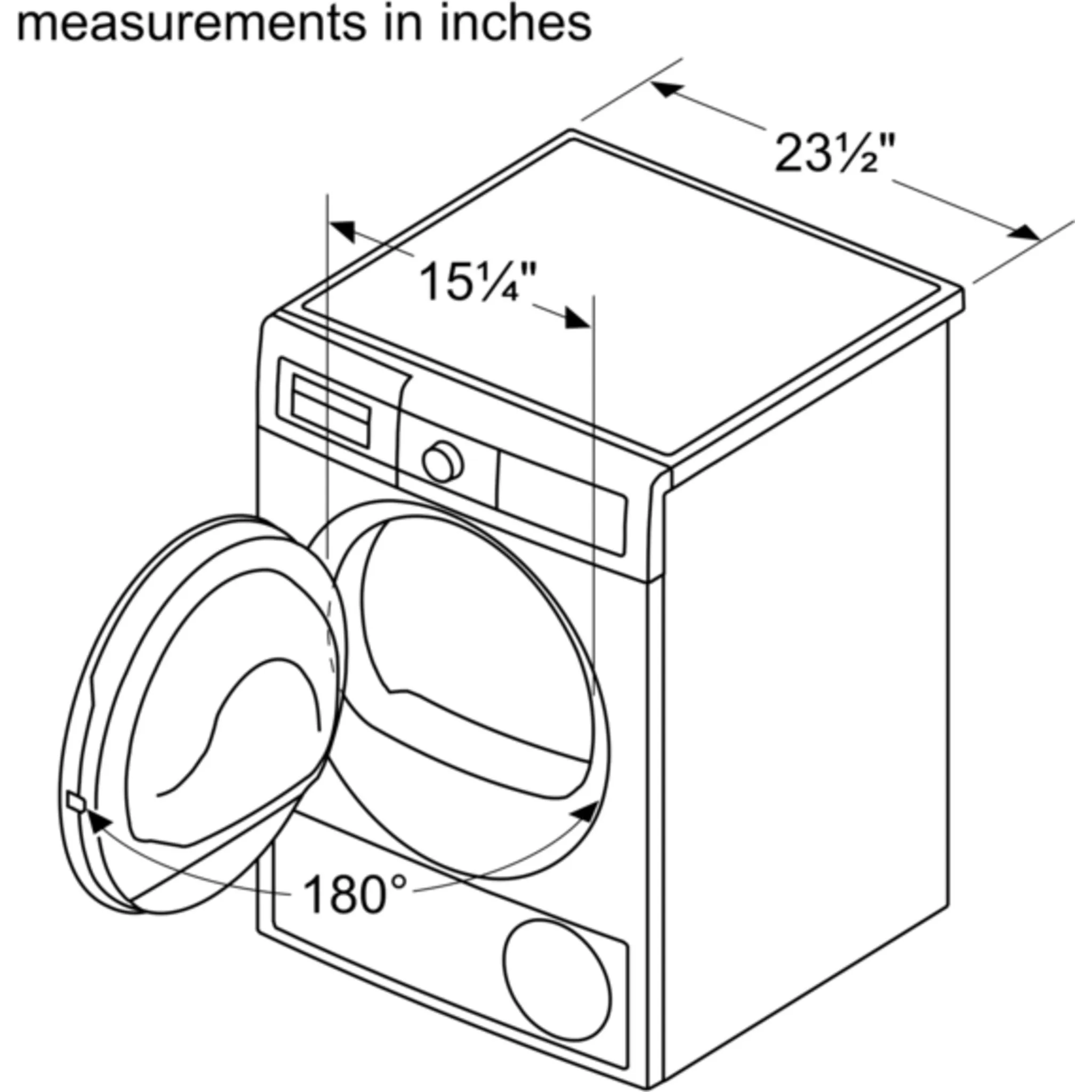 Bosch Dryer (WTG86403UC) - White