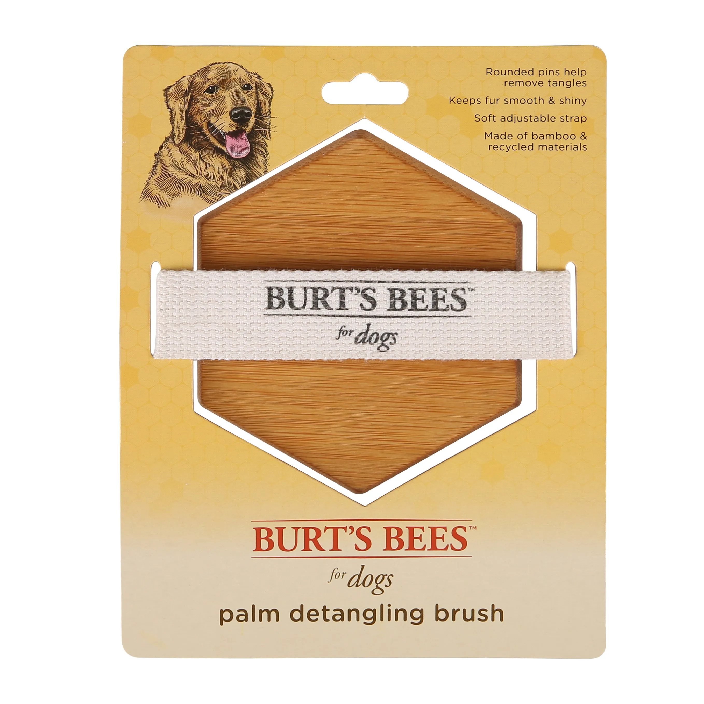 Burts Bee's Palm Bristle Dog Brush