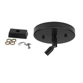 Cal Track Drop Ceiling Swival Joint Top Plate in Black