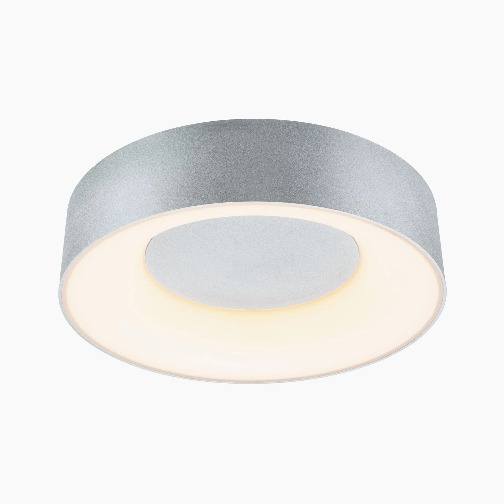 Casca 18W LED Switch 1500lm Ceiling Light in Matt Aluminium