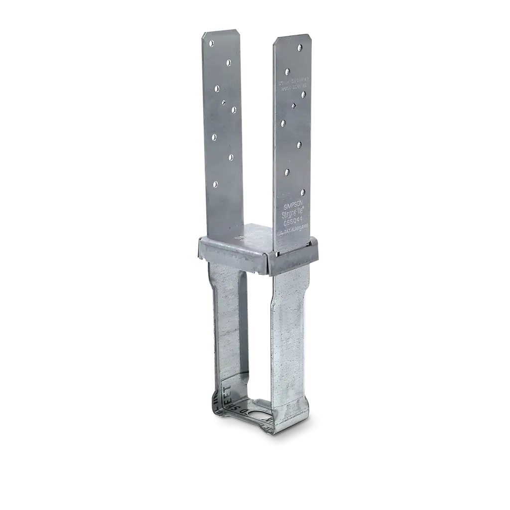 CBSQ Galvanized Standoff Column Base for 4x4 with SDS Screws