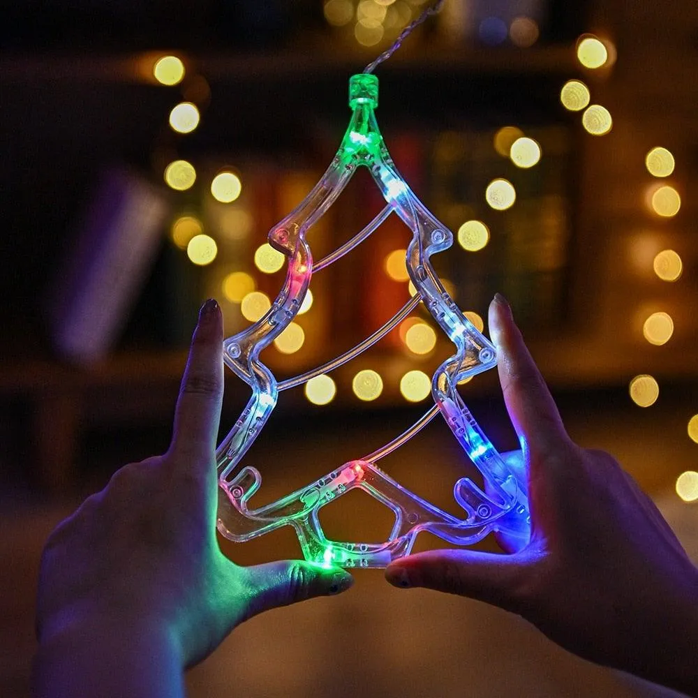 Christmas String Lights - LED Star Curtain  Fairy String Lights Christmas Decoration