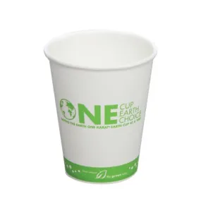 Compostable Coffee Cups - 10oz Eco-Friendly Paper Hot Cups - One Cup, One Earth (90mm) - 1,000 ct