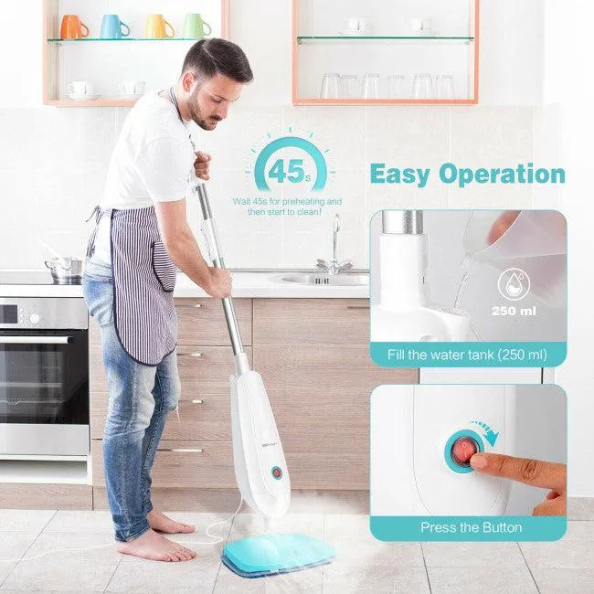 Costway1100 W Electric Steam Mop 50216784 with Water Tank for Carpet