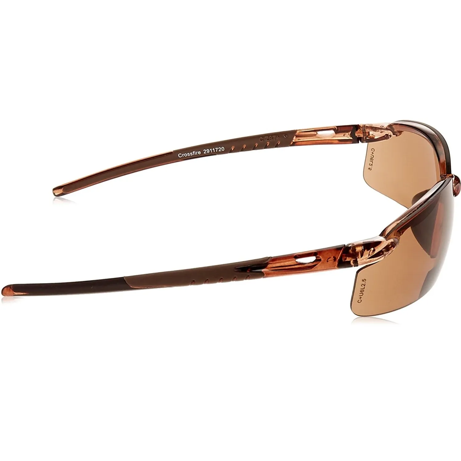 Crossfire ES5 Brown Lens Bifocal Safety Glasses, Ultra Light Premium Safety Eyewear